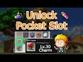 Maplestory how to unlock pocket slotget charm lvl 30