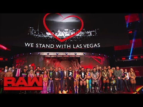 WWE holds a moment of silence in memory of those lost in the Las Vegas tragedy: Raw, Oct. 2, 2017