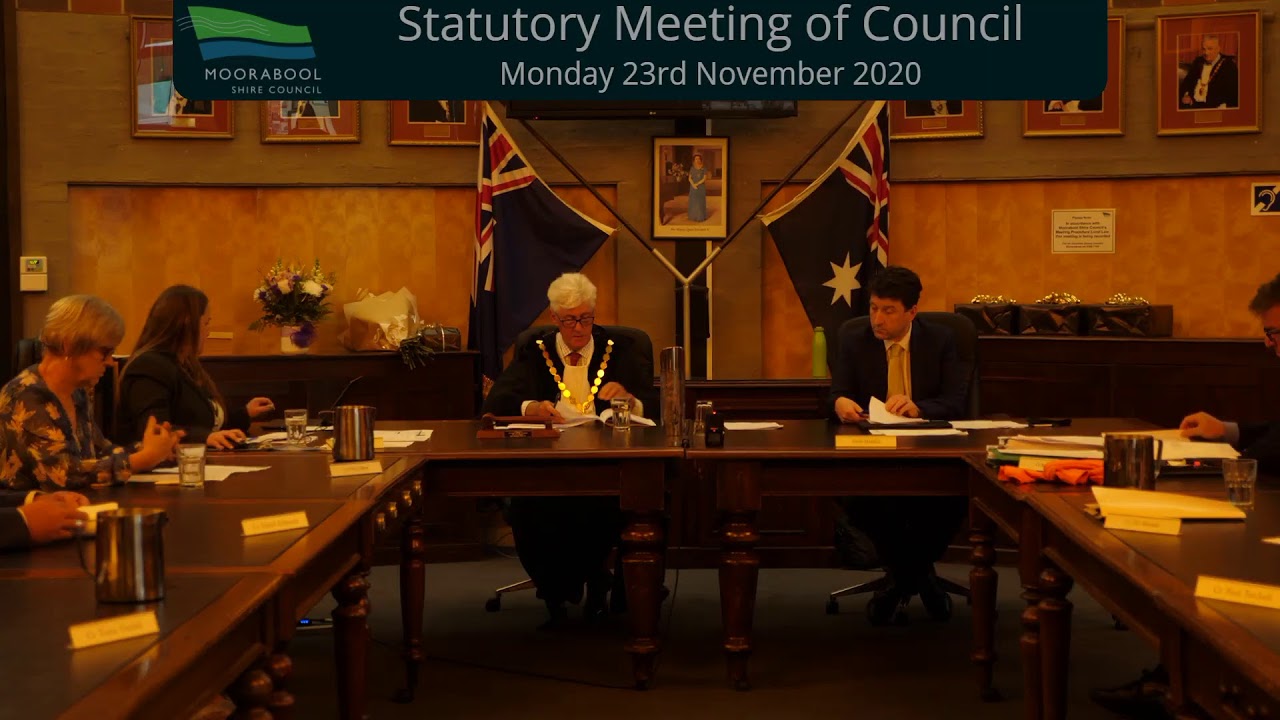 Statutory Meeting of Council 23/11/2020 YouTube