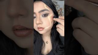 Hack on round face#makeup#makeuptutorial#makeuphacks#facemakeup#shorts#makeupshorts#viral#contouring
