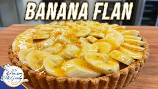 THE BANANA FLAN I MADE FOR PRINCES WILLIAM AND HARRY