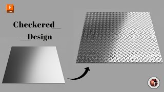#fusion360 | Checkered design pattern appearance & 3D Model for manufaturing #autodeskfusion360