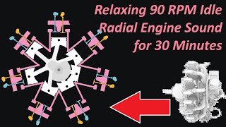 90 RPM Radial 7 Idle Sound (30 minutes) - AngeTheGreat's Engine Simulator
