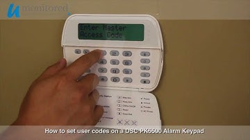 DSC | Program user codes on a DSC PK5500 Alarm Keypad