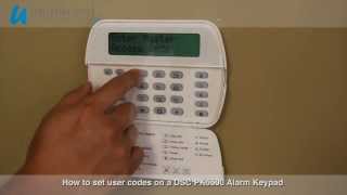 DSC | Program user codes on a DSC PK5500 Alarm Keypad