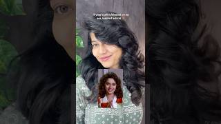 Styling My Hair Like Madhuri Dixit In Hum Aapke Hain Koun Vo Bhi Bina Heat Use Kiye