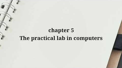 Std 9.  The practical lab in computers. part 5