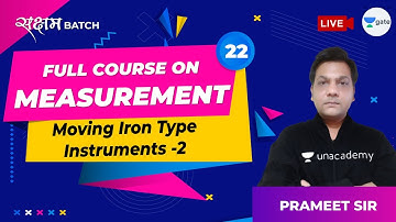 Moving Iron Type Instruments - 2 | Lec 22 | Measurement | GATE 2021 EE Exam