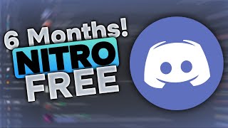 How to get *6 Months* Discord NITRO!! (Free Way)