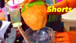 Fresh Coconut slushy Slushie with Blender Just Drink-Thai Street Food | Food Indy