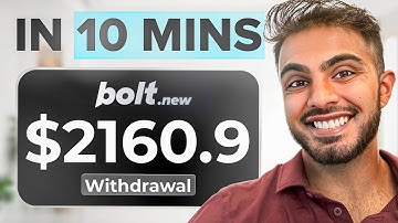 I made $2160 In 10 Minutes Using Only AI — No Code Needed.. (Bolt.new)