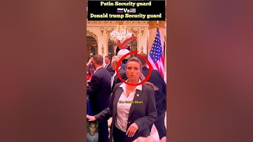 Putin Security guard Vs Donald trump Security guard😱 #respect #respectshorts #putin #trump #shorts