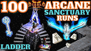 Diablo 2 Resurrected - Hoogtepunten van de 100 Ladder Arcane Sanctuary Runs