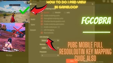 How To Get ipad View In Pubg Mobile On Gameloop Emulator | Resolution+Keymapping Full Tutorial
