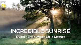 Incredible sunrise Rydal + Elter Water Lake District