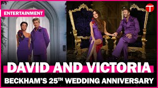 Victoria and David Beckham recreate their iconic purple wedding outfits for 25th anniversary screenshot 5