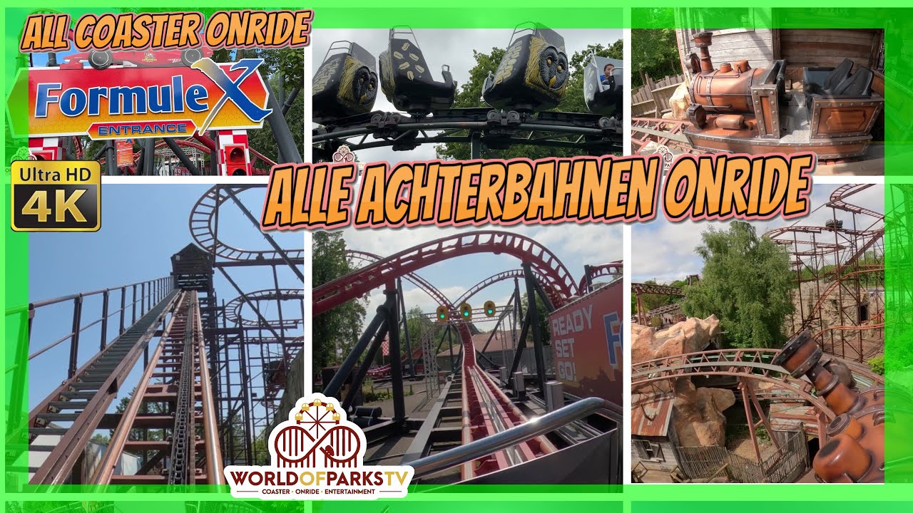 Drievliet Alle Achtbanen - All Roller Coasters (Onride POV) Drievliet Alle Achterbahnen - Formule X