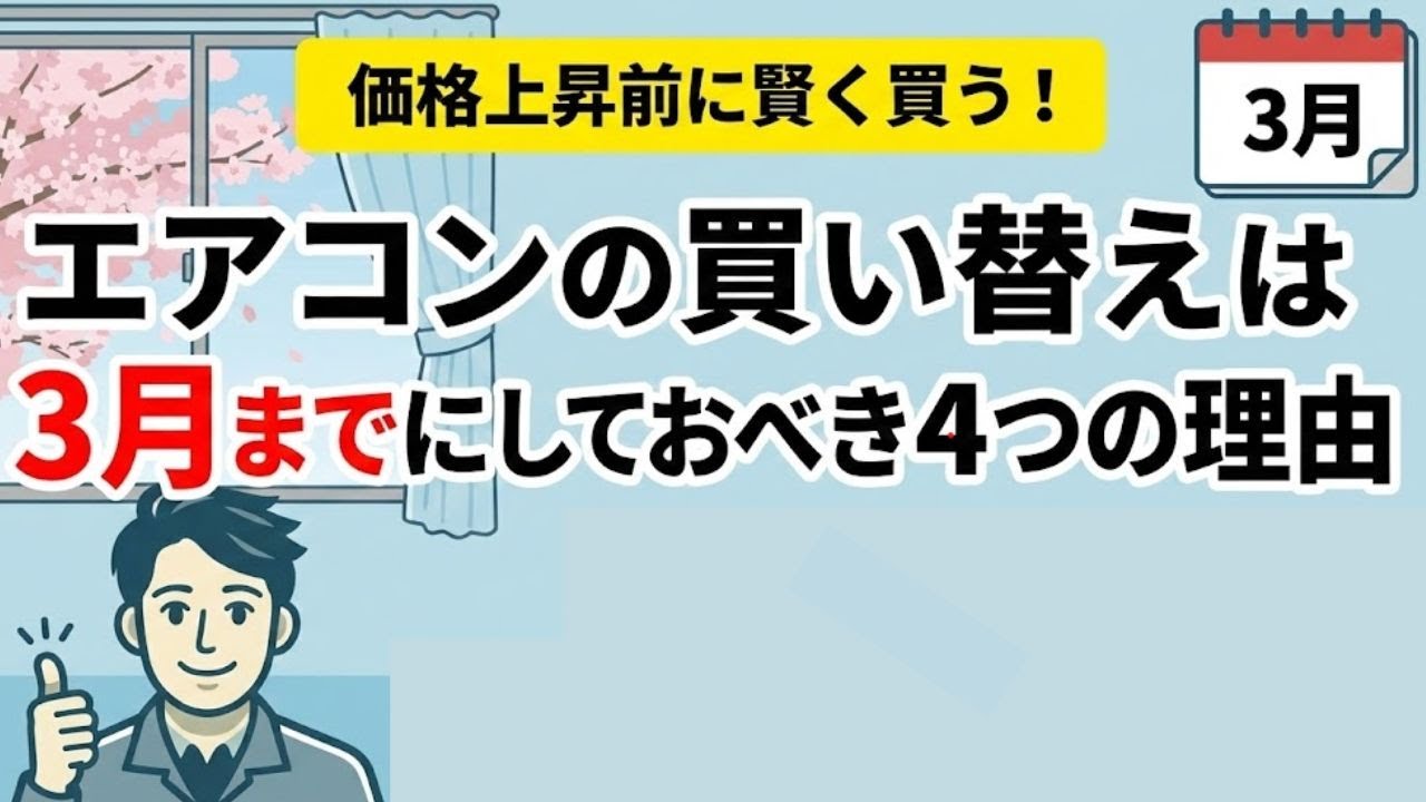 2025年のエアコン価格推移まとめ。2026年のエアコン買い替えは3月まで 