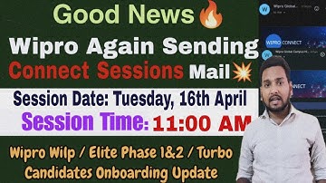 Wipro Onboarding Update | Connect Session Again For Remaining Candidates | Survey Form Mandatory