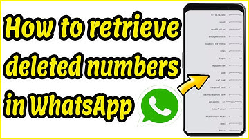 How to Recover Deleted Phone Numbers from WhatsApp