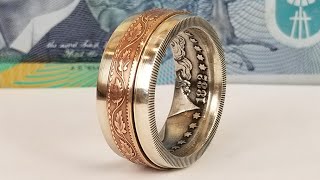 Making a Spinner Ring from Two Coins