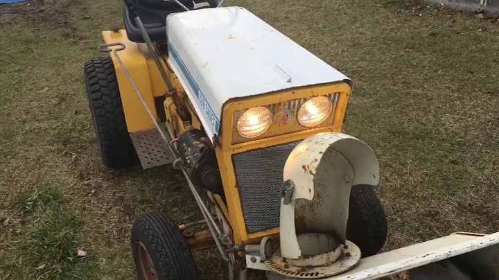 1969 Cub Cadet 104 start and drive ( November 22, 2016)