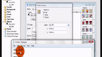 Game Maker 7 Lite How to make a custom cursor and a click animation HD