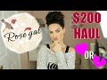 $200 ROSEGAL TRY ON HAUL | The Glam Belle