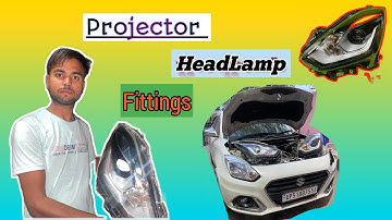 Dzire Projector HeadLight Fitting Very Easy At Home 👍