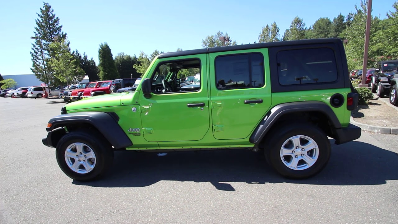 2018 Jeep Wrangler Unlimited Sport S | Mojito! Clearcoat | JW243989