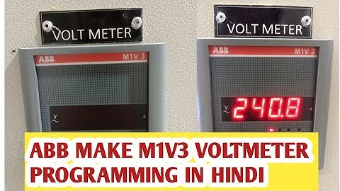 Programming of ABB make Voltmeter M1V 3 in Hindi #abb #Voltmeter #abbm1v3 #abbmeter #voltage #m1v3