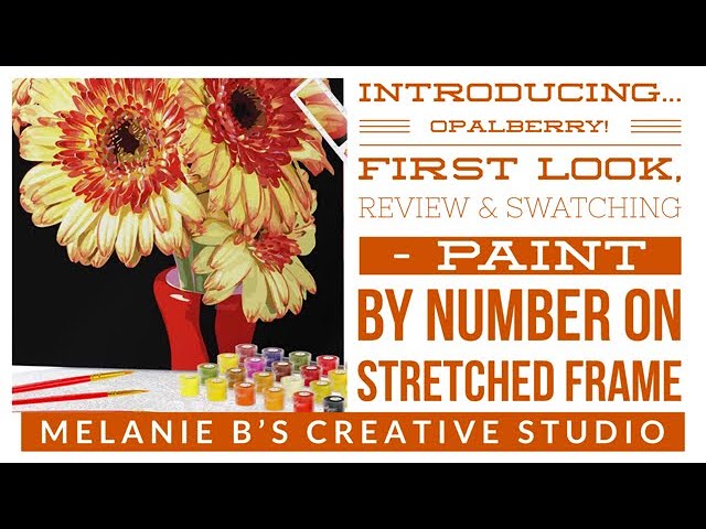 Opalberry Paint by Numbers for Adults - Number Painting Kit with Frame