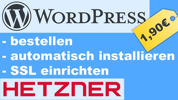 Wordpress bestellen / installieren / SSL einrichten bei Hetzner Webhosting (Komplett Lösung)