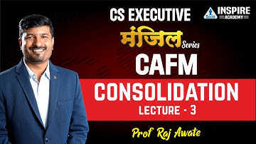 consolidation lecture 3 I CAFM I CMA I CS executive I by Raj awate