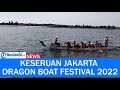 Keseruan Jakarta Dragon Boat Festival 2022 di Beach City Taman Impian Jaya Ancol