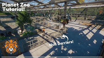 Planet Zoo Tutorial I Null Barriers! How To & Ideas For Natural Enclosures!