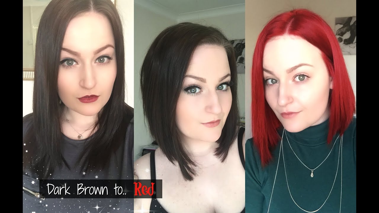 Dark Brown To Red Hair Journey YouTube