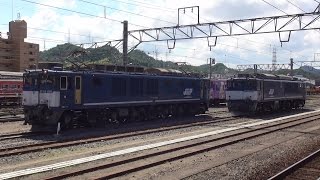 EF64(広島更新色)1046・1049号機~伯備線貨物2014年秋