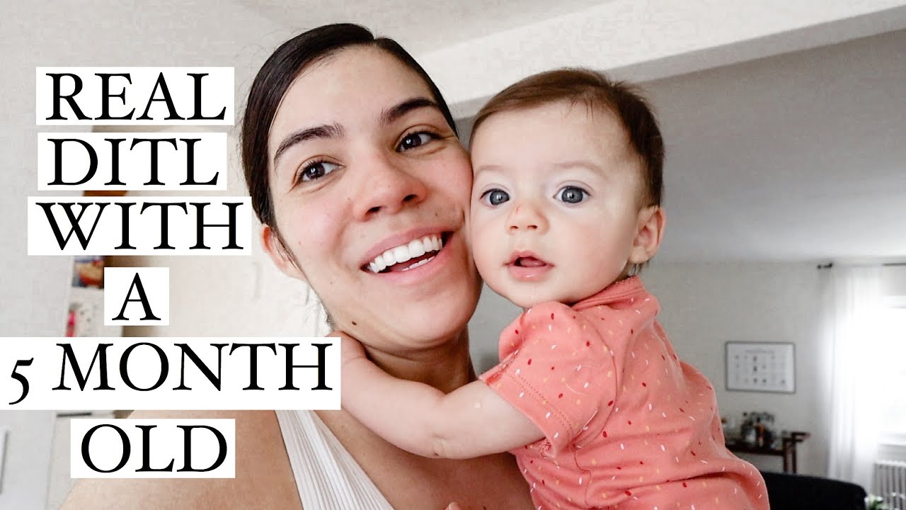 Real Day In The Life With A 5 Month Old | First Time Mom
