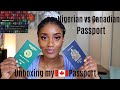 Unboxing  Passport and comparing Canadian vs Nigerian passports