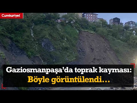 Gaziosmanpaşa'da toprak kayması: 30 ev boşaltıldı...