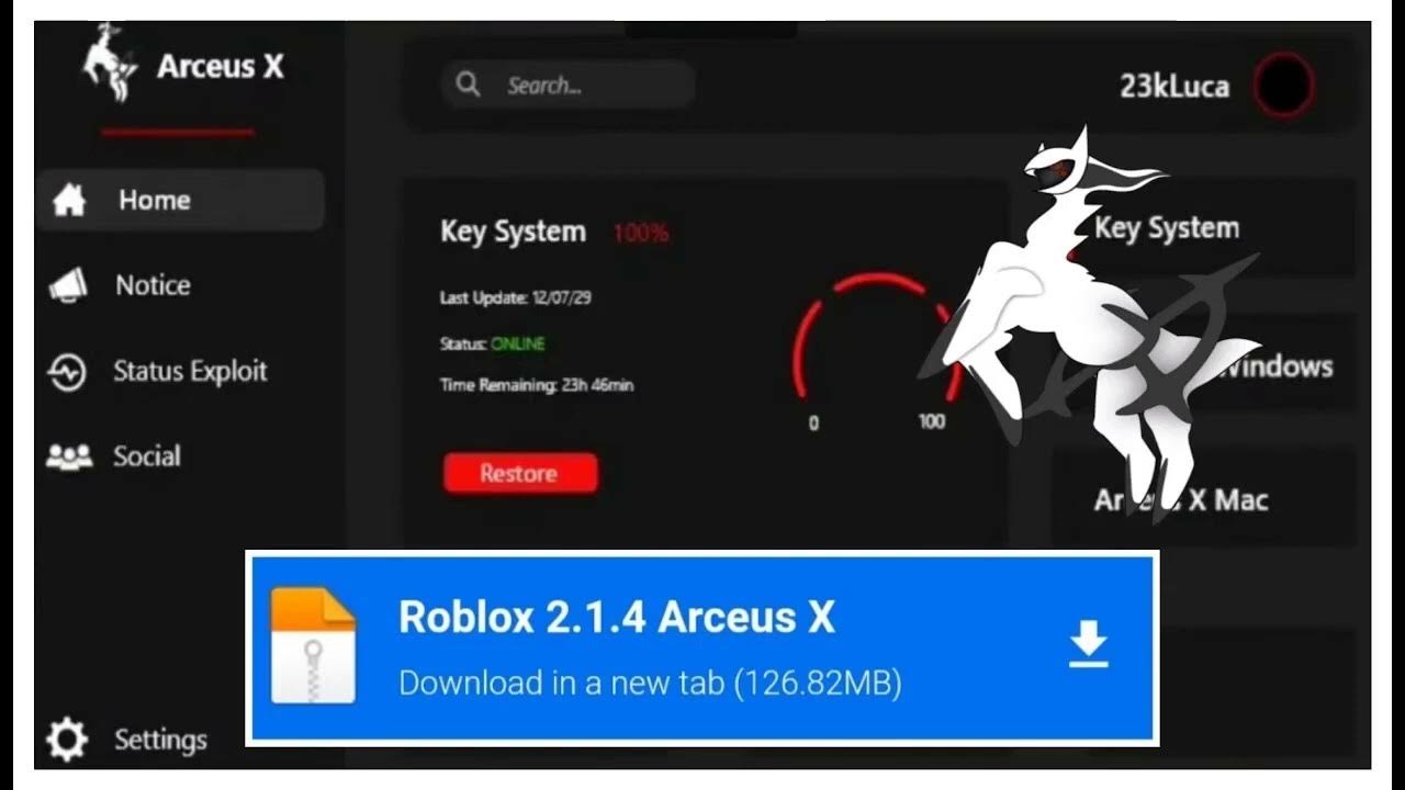 Arceus X 3 2.1.4 APK (Mod de Menu Roblox) - APK Home