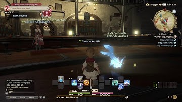 FFXIV part 1 blonde aussie arcanist