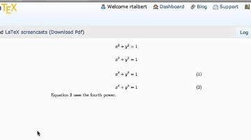 The equation environment