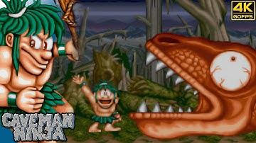 Caveman Ninja - Joe (Arcade / 1991) 4K 60FPS