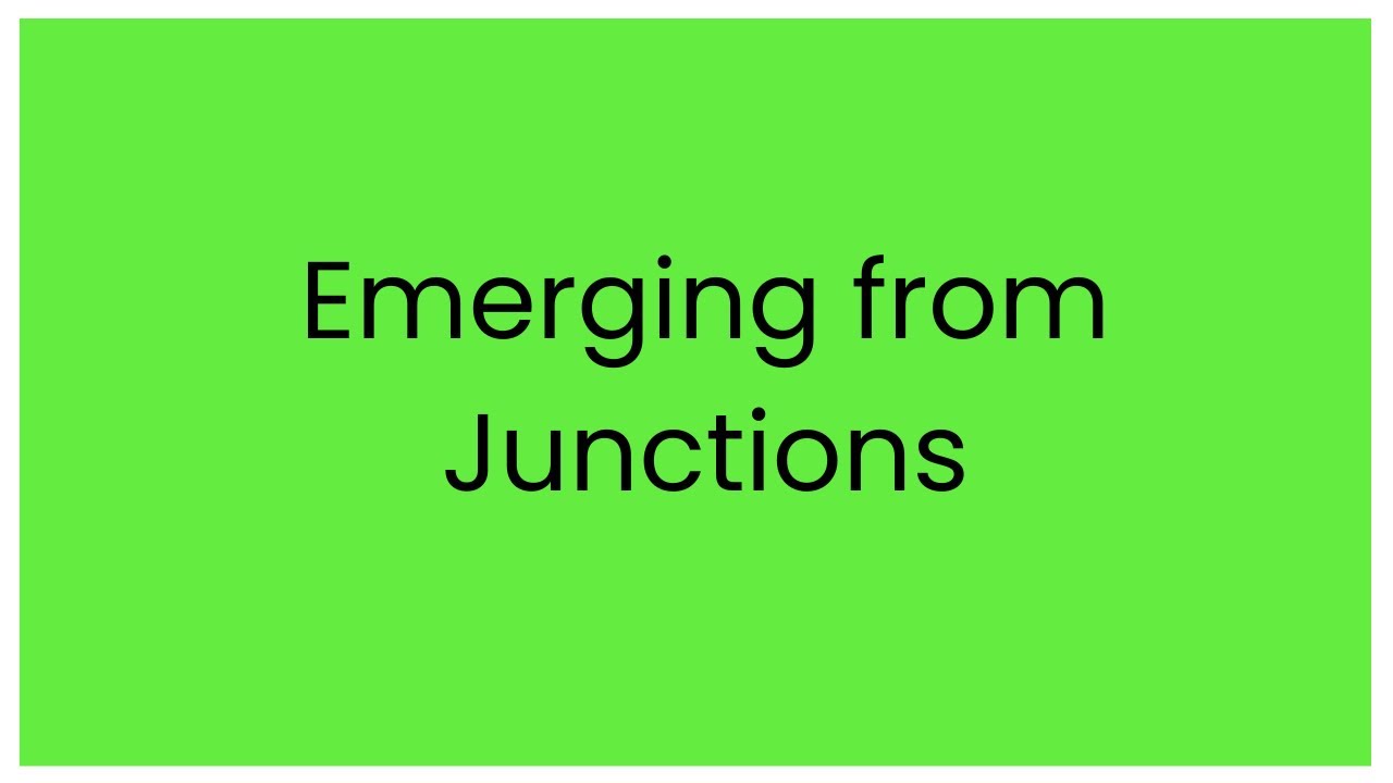 Emerges: how to emerge from a junction (2019)