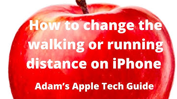 How to change the walk and running distance to miles or kilometres on iPhone