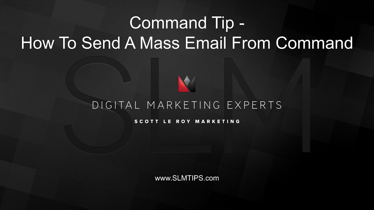 Command Tip How To Send A Mass Email From Command YouTube