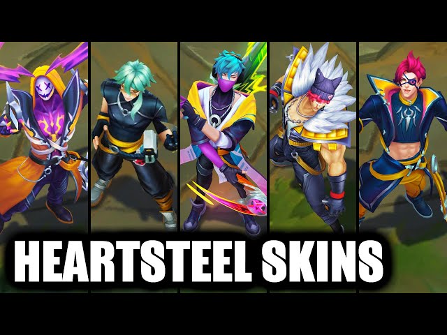 REAGINDO ÀS SKINS HEARTSTEEL EZREAL, KAYN, YONE E MAIS - ZAHRI LEAGUE OF  LEGENDS 