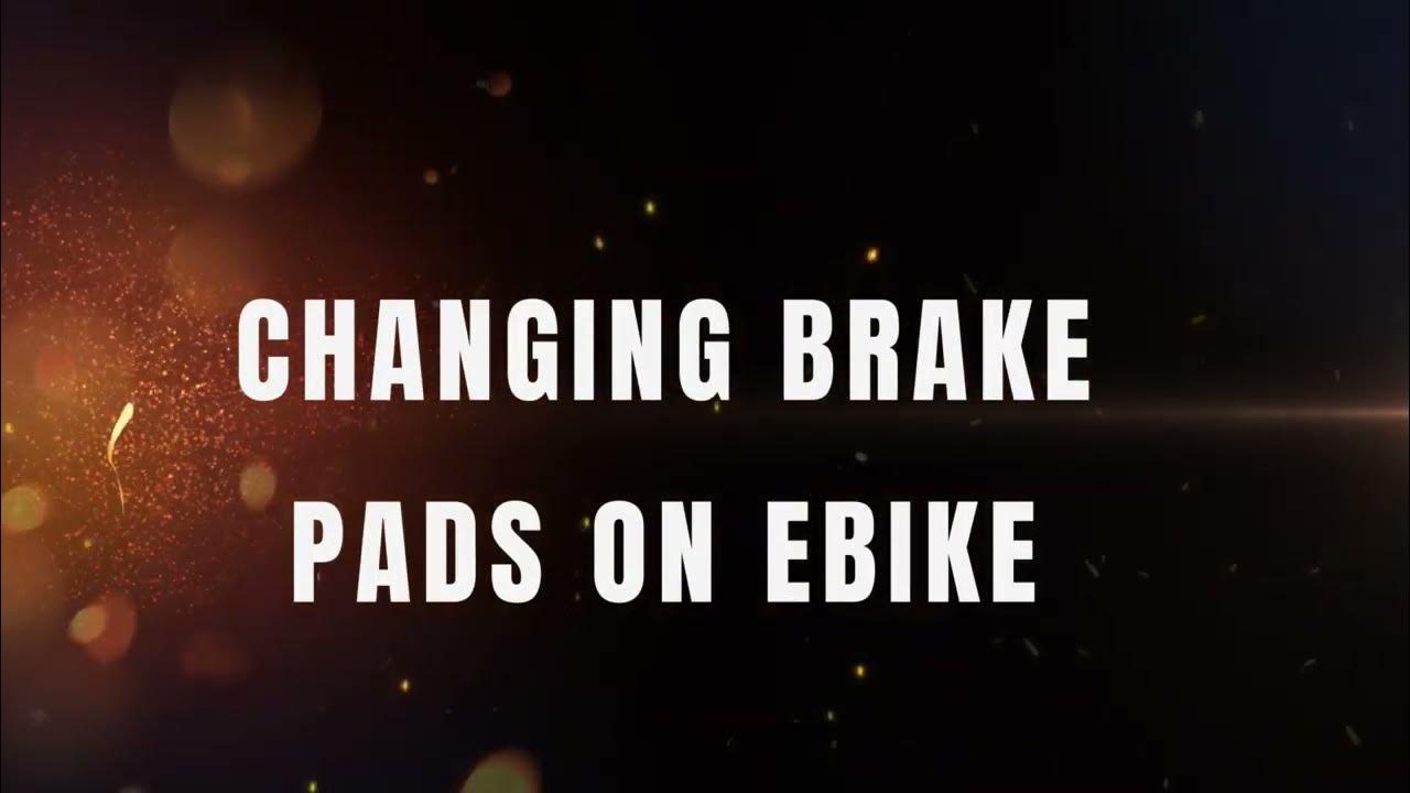 CHANGING BRAKES ON EBIKE (radrunner plus) YouTube